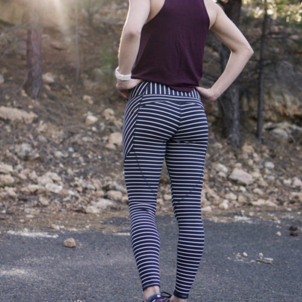 Athleta Stripe Contender 7/8 Tight